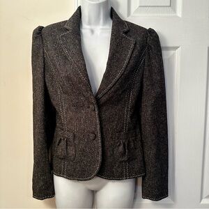 White House Black Market Dark Brown Blazer